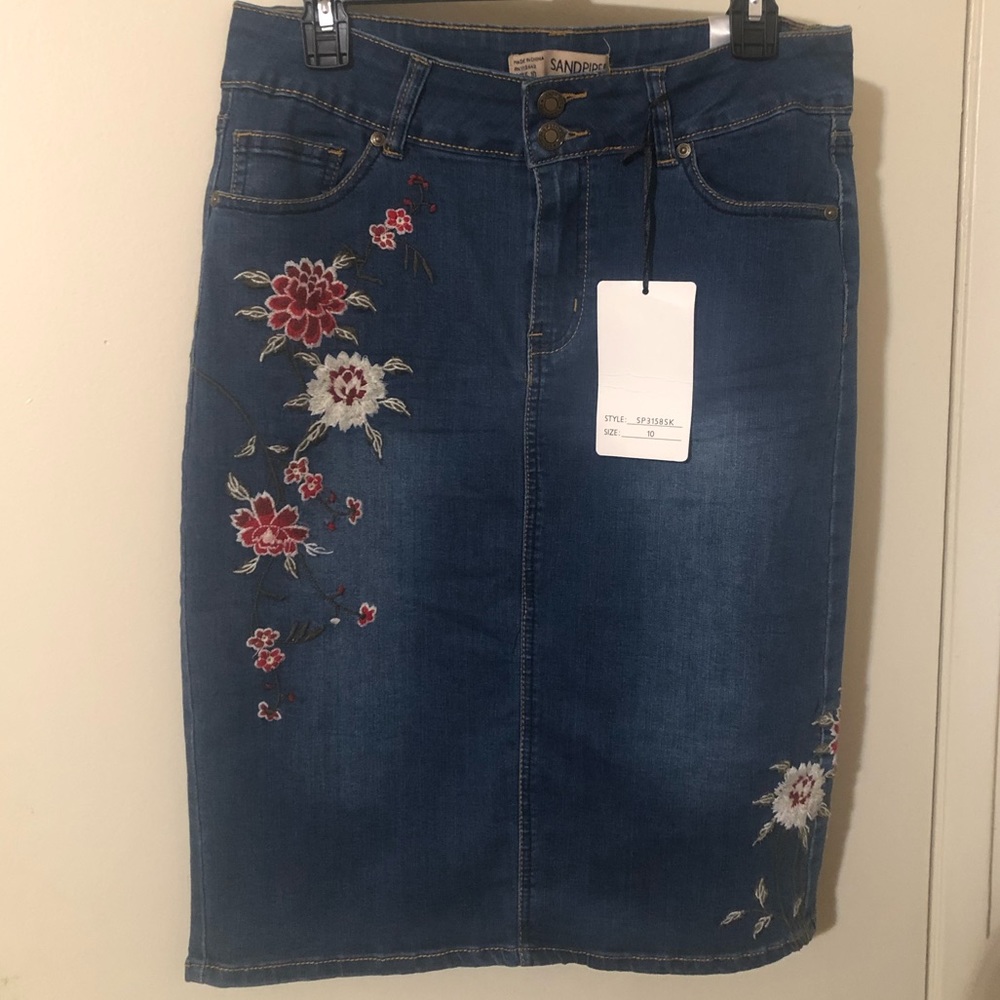 SANDPIPER Denim Skirt size (10)